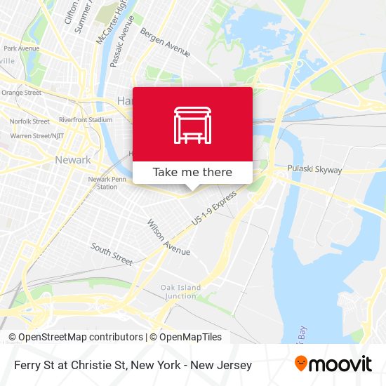 Mapa de Ferry St at Christie St