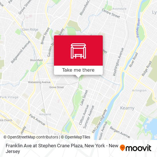 Mapa de Franklin Ave at Stephen Crane Plaza