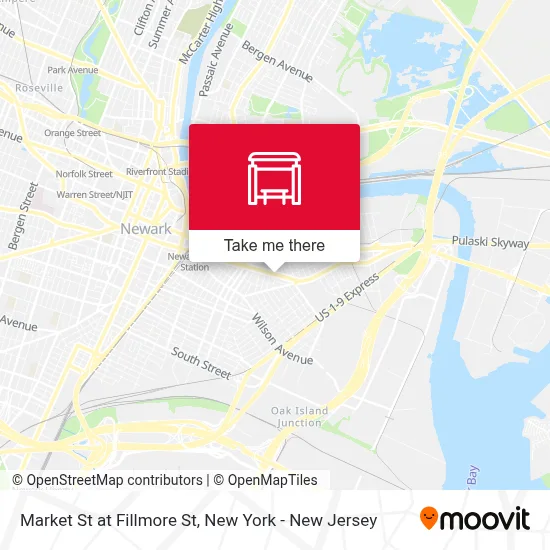 Market St at Fillmore St map