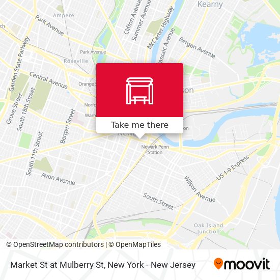 Mapa de Market St at Mulberry St