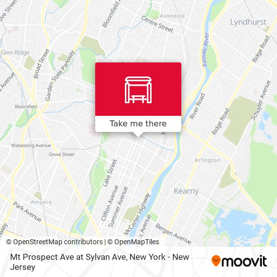 Mt Prospect Ave at Sylvan Ave map