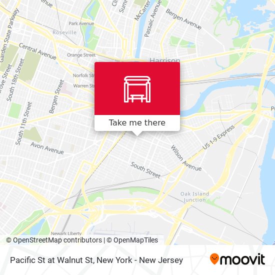 Mapa de Pacific St at Walnut St