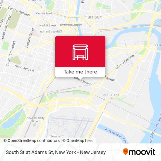 Mapa de South St at Adams St