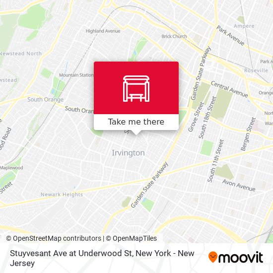 Mapa de Stuyvesant Ave at Underwood St