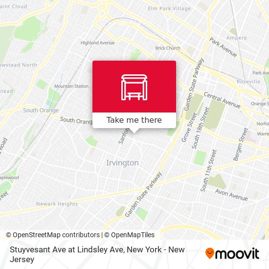 Stuyvesant Ave at Lindsley Ave map
