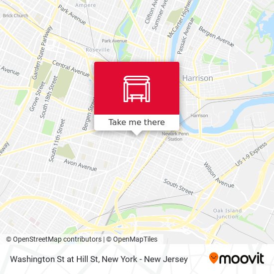 Mapa de Washington St at Hill St
