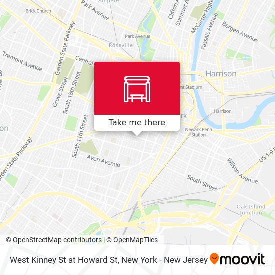 Mapa de West Kinney St at Howard St