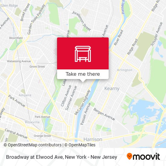 Mapa de Broadway at Elwood Ave