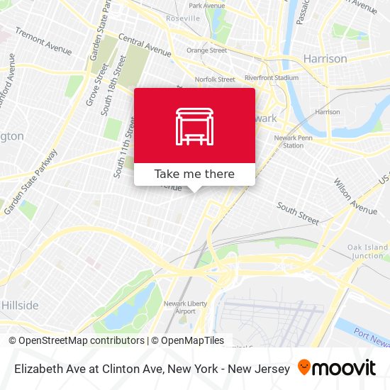 Elizabeth Ave at Clinton Ave map