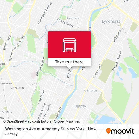 Washington Ave at Academy St map