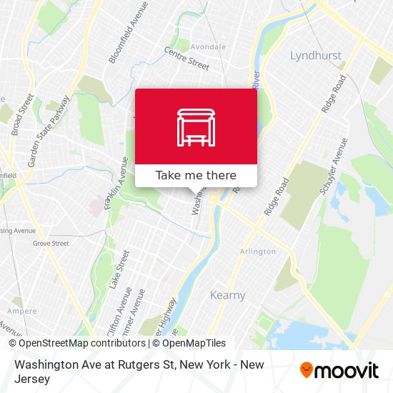 Washington Ave at Rutgers St map