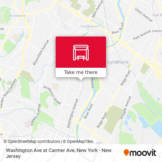 Washington Ave at Carmer Ave map