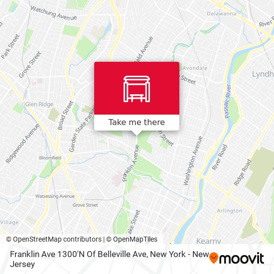 Mapa de Franklin Ave 1300'N Of Belleville Ave