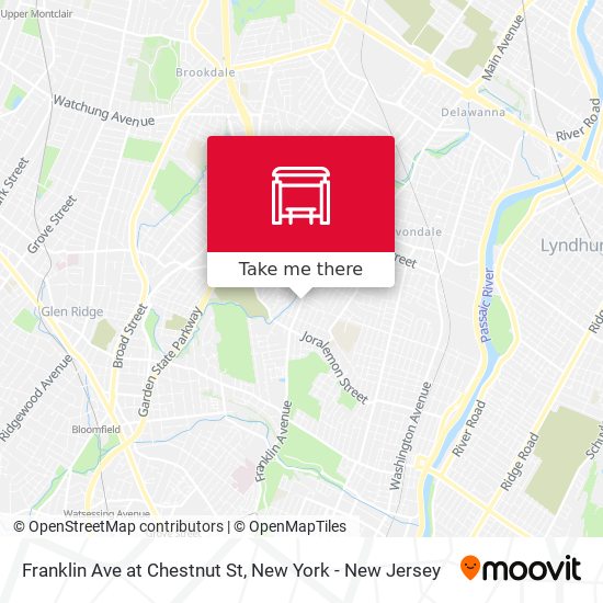 Mapa de Franklin Ave at Chestnut St