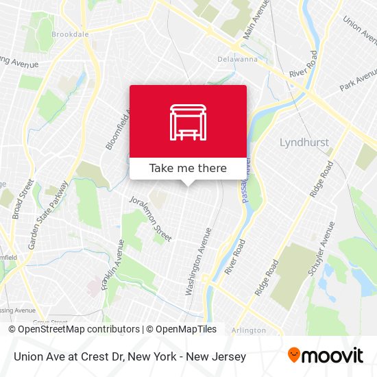 Mapa de Union Ave at Crest Dr