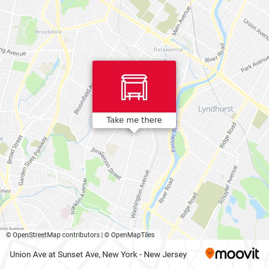 Mapa de Union Ave at Sunset Ave