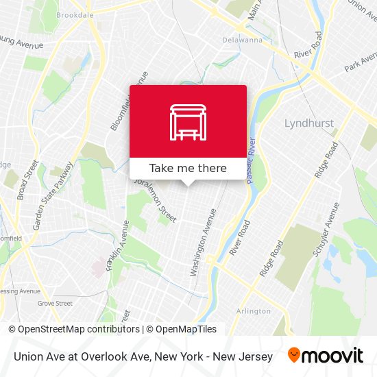 Mapa de Union Ave at Overlook Ave