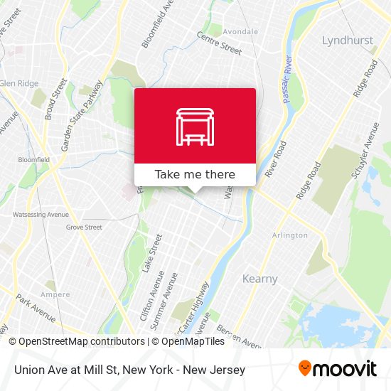 Mapa de Union Ave at Mill St