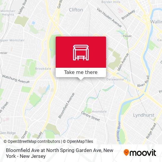 Bloomfield Ave at North Spring Garden Ave map