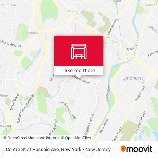 Mapa de Centre St at Passaic Ave