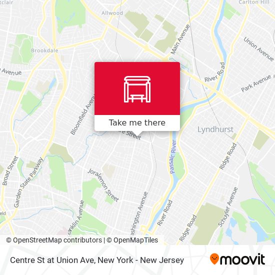 Mapa de Centre St at Union Ave
