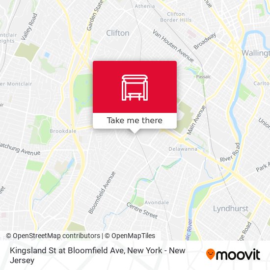 Mapa de Kingsland St at Bloomfield Ave