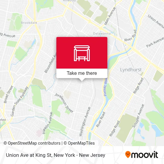 Union Ave at King St map