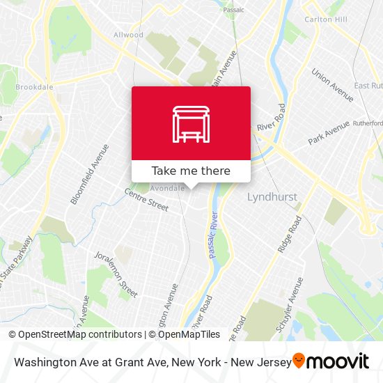 Mapa de Washington Ave at Grant Ave