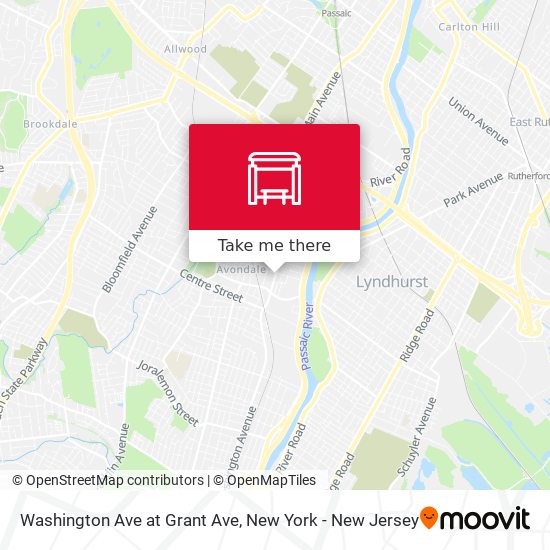 Mapa de Washington Ave at Grant Ave