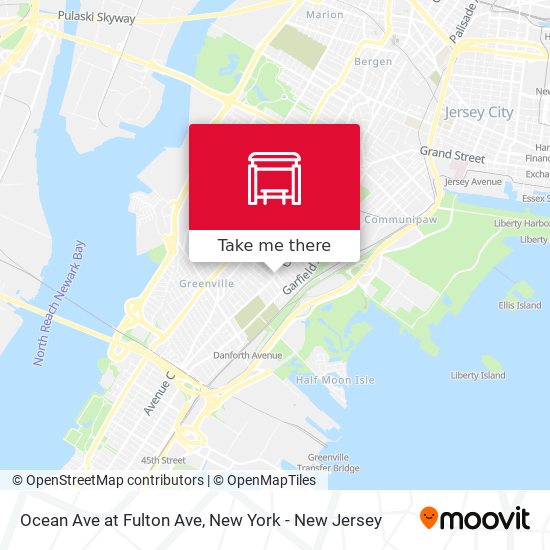 Mapa de Ocean Ave at Fulton Ave