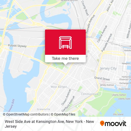 Mapa de West Side Ave at Kensington Ave