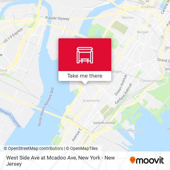 Mapa de West Side Ave at Mcadoo Ave