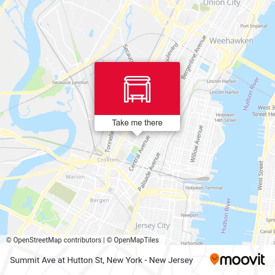 Summit Ave at Hutton St map