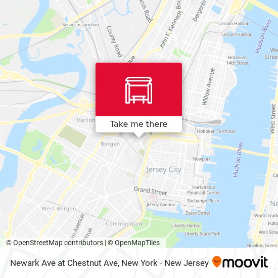 Mapa de Newark Ave at Chestnut Ave