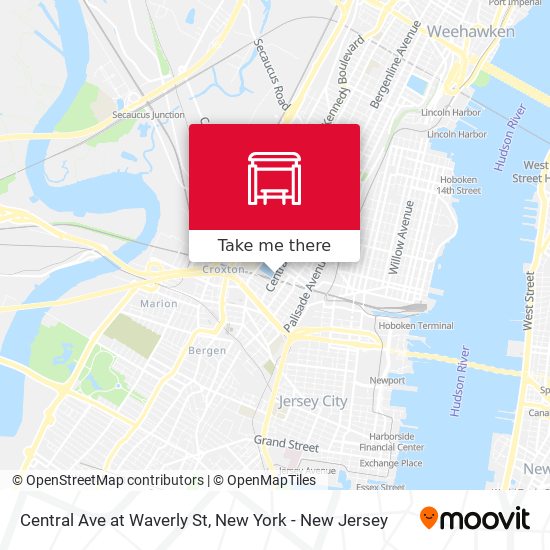 Mapa de Central Ave at Waverly St
