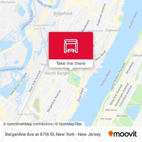 Mapa de Bergenline Ave at 87th St