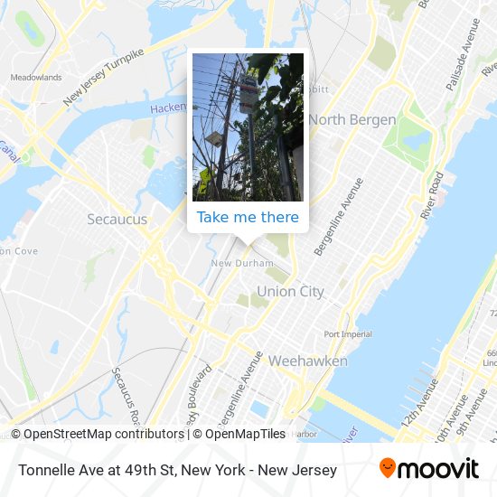 Mapa de Tonnelle Ave at 49th St