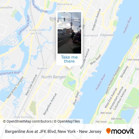 Bergenline Ave at JFK Blvd map