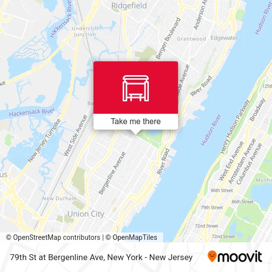 79th St at Bergenline Ave map