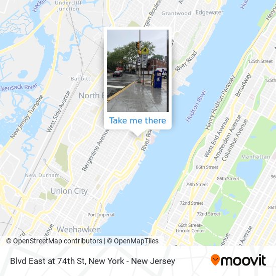 Mapa de Blvd East at 74th St