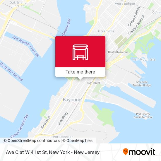 Mapa de Ave C at W 41st St