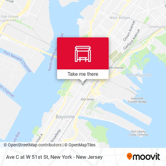 Mapa de Ave C at W 51st St