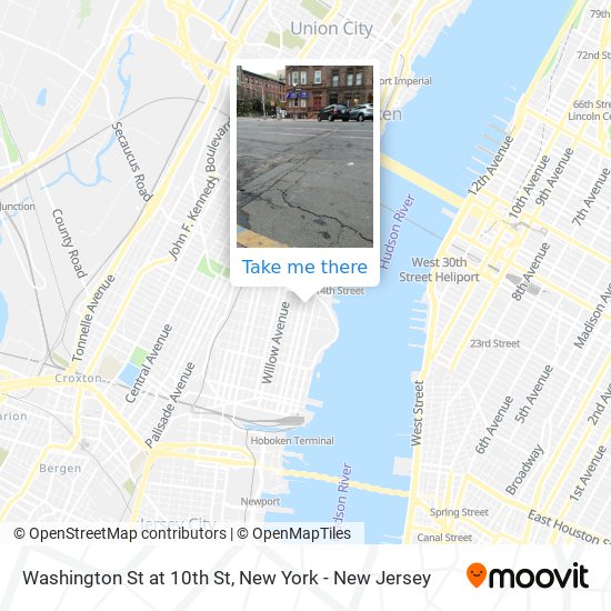Mapa de Washington St at 10th St