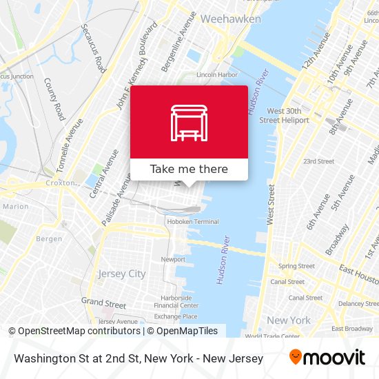 Mapa de Washington St at 2nd St