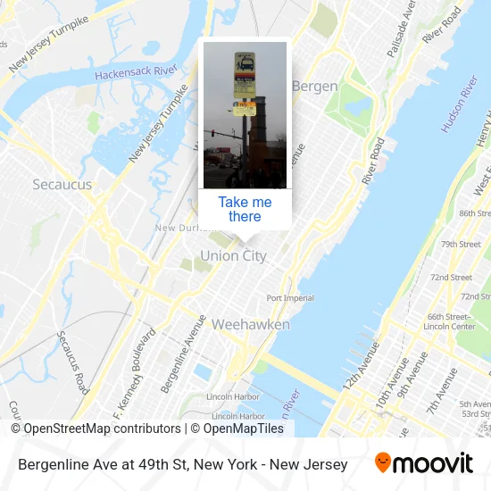 Mapa de Bergenline Ave at 49th St