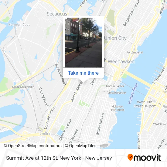 Summit Ave at 12th St map
