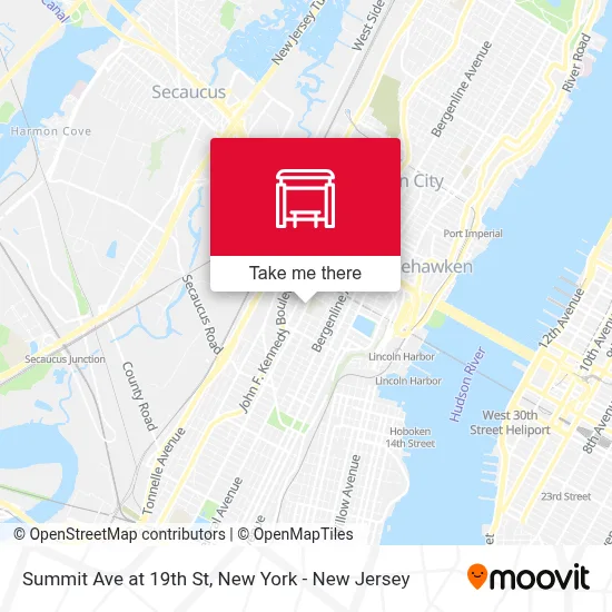 Summit Ave at 19th St map