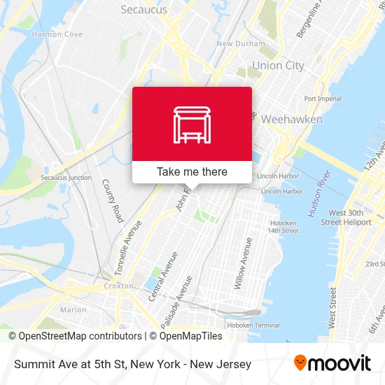 Summit Ave at 5th St map