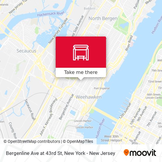 Mapa de Bergenline Ave at 43rd St