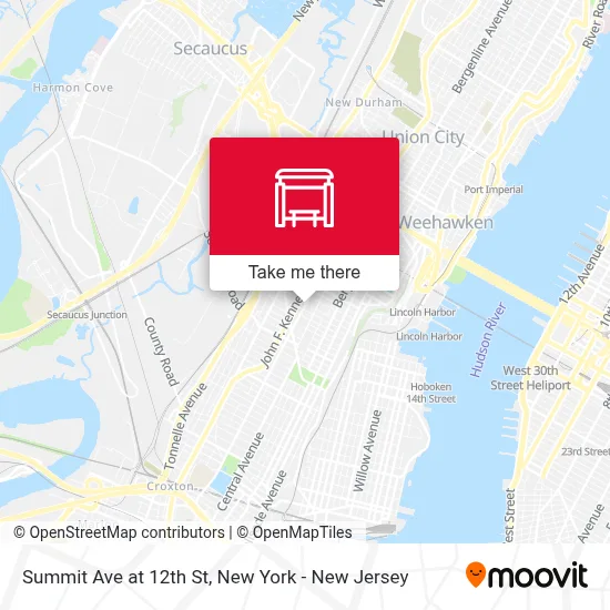 Summit Ave at 12th St map